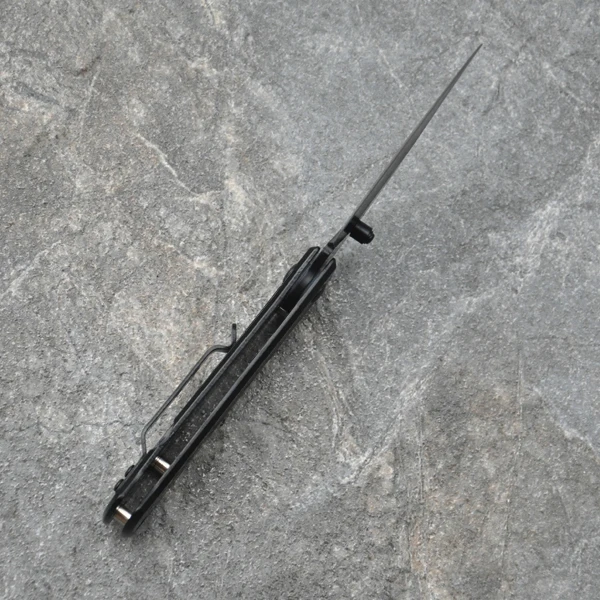 Джобен нож на улицата от черна неръждаема стомана 57HRC 7Cr17Mov, тактически сгъваем нож с острие, Походный ловен нож, Джобни ножчета