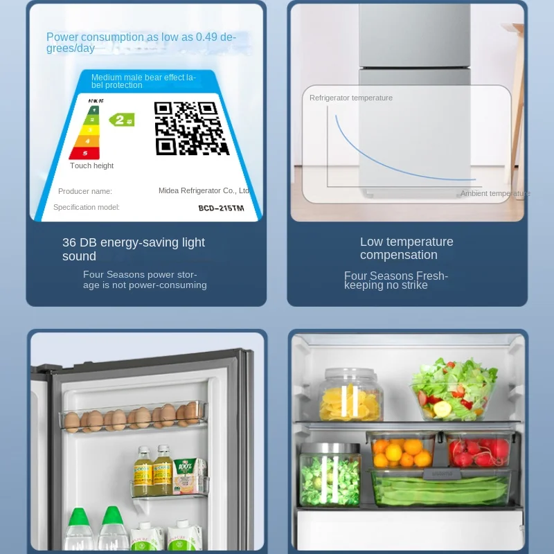 Хечбек с мини-хладилник, Малък домакински наем за общежитие, Енергоспестяващ, хладилник за замразяване на бас, фризер