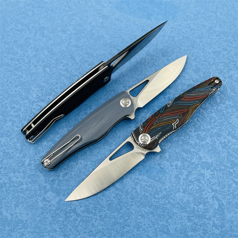 Y-START LK5031 сгъваем нож на улицата от стомана D2, сгъваем нож с дръжка G10, защитен остър нож висока твърдост, инструмент за къмпинг