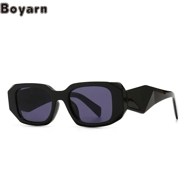 Boyarn 2022, луксозна марка в стил пънк, Дизайнерски новост, Модерна Квадратна Ретро рамки, Тесни слънчеви очила Ins, Правоъгълни слънчеви очила с UV400, Очила