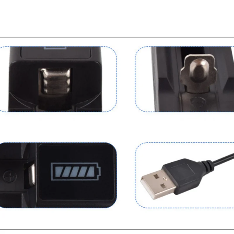 PUJIMAX 1 Слот за Бързо Зареждане на USB Зарядно Устройство за 18650 22500 25500 14500 22700 Литиеви Батерии с Безопасна Защита От Пренапрежение