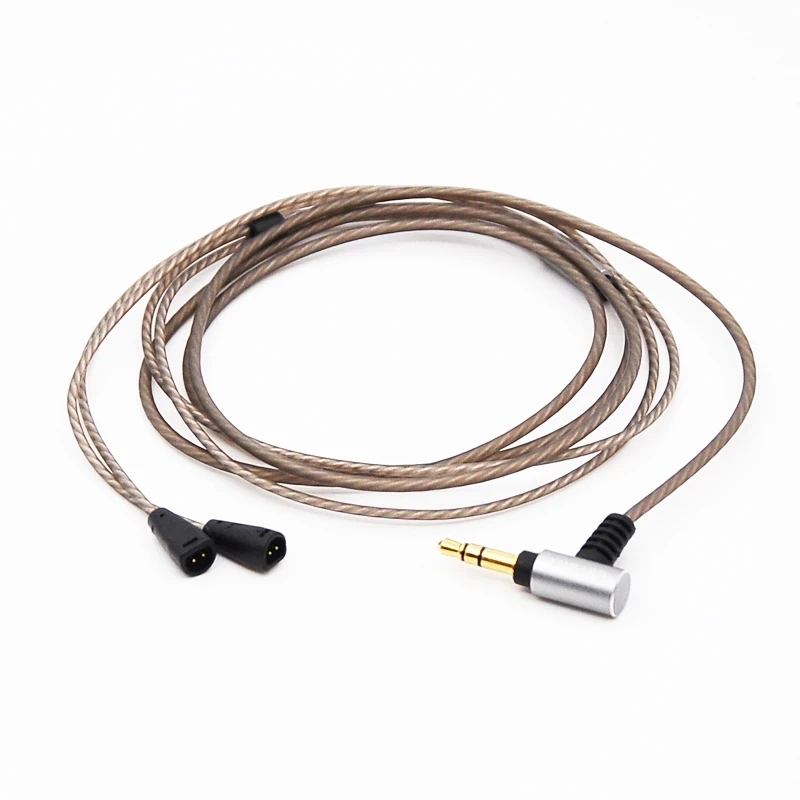 За слушалки Sennheiser IE80S IE80 IE8i IE8, разменени 3,5 мм посеребренный кабел за слушалки