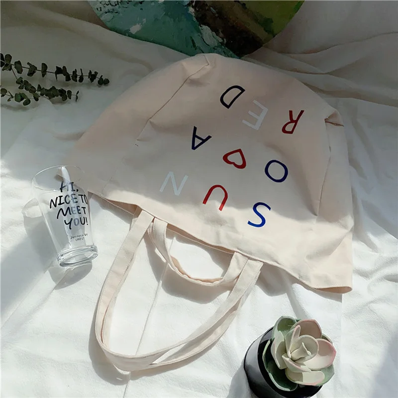 Дамски Голяма холщовая чанта за пазаруване, Множество памучен чанта-тоут, продуктова чанта, Еко-чанти и калъфи за по-големи Книги, сладко чанта през рамо за дамите