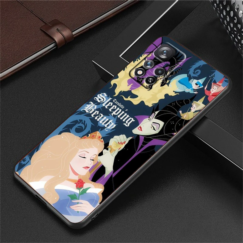 Disney Sleeping Beauty За Redmi Note 12 Pro Plus 11 11T 10 9 8 Pro Lite Pro Max 5G и 4G Мек Силиконов Черен Калъф За вашия телефон