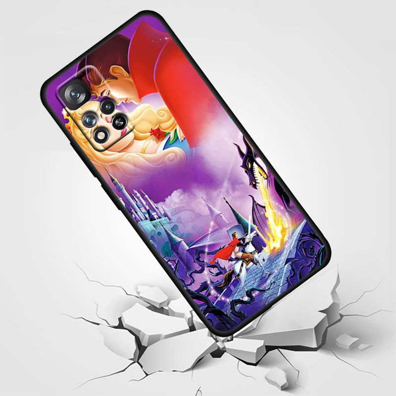 Disney Sleeping Beauty За Redmi Note 12 Pro Plus 11 11T 10 9 8 Pro Lite Pro Max 5G и 4G Мек Силиконов Черен Калъф За вашия телефон