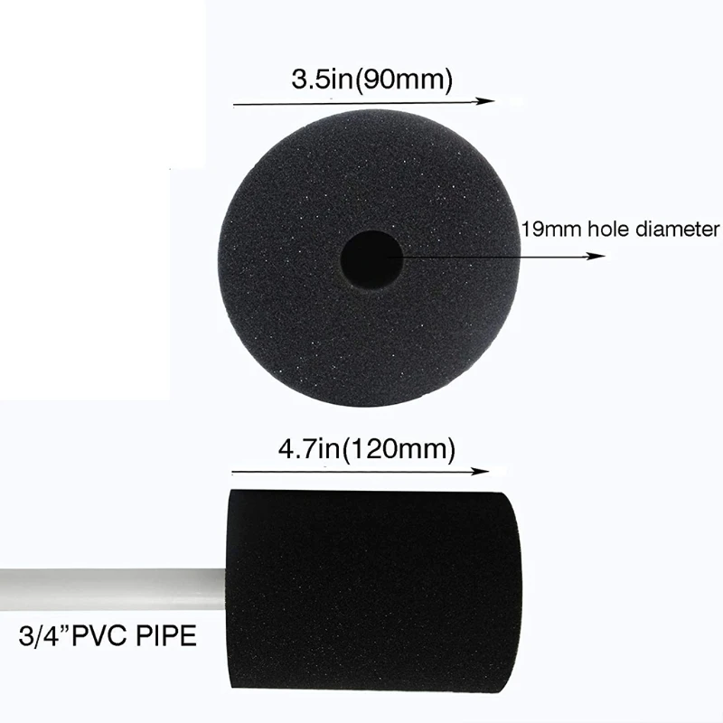 Губчатые вложки от Пяна Black Cup Turner от 6 части за Производство на Чаши за 10 грама-40 грама с една Тръба от PVC 3/4 инча