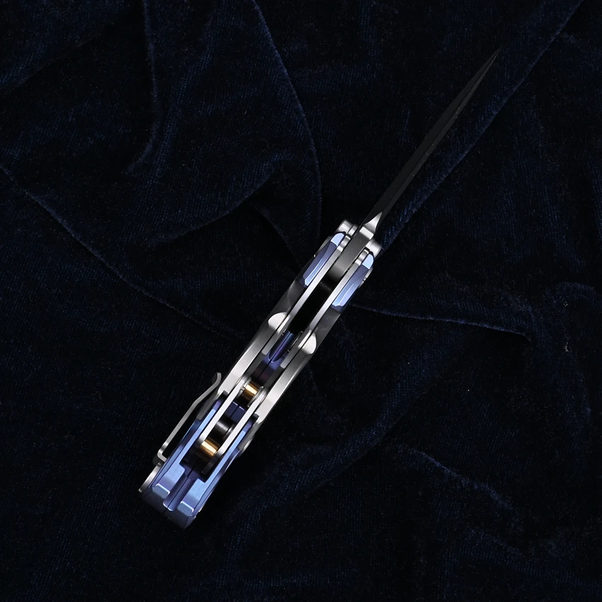 Kanedeiia FS Alkaid M390 Острието Титановая дръжка Деформируемый ловен тактически EDC Инструмент Сгъваем нож походный