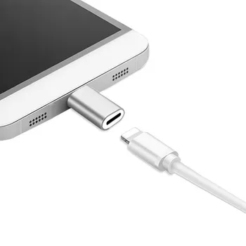 Метал за Lightning Конектор USB Type C Зарядно Кабел за Otg Адаптер Преобразувател за Зареждане на iPhone 14 13 12 Pro Samsung S21 S22 Plus