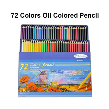 Професионален Набор от маслени цветни моливи за рисуване от художник, молив за рисуване в училище, Пособия за рисуване