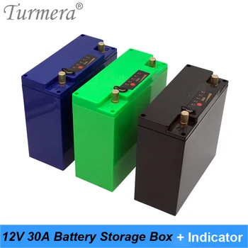 12 В 30Ah Батерия Кутия За Съхранение Калъф с Индикатор Порт dc Монтаж 48Pieces18650 Батерия за ups 12 В Turmera