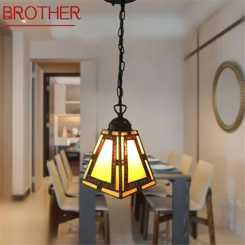 BROTHER Ретро окачен лампа, модерен led творчески лампа, декоративни осветителни тела за дома, хол, трапезария