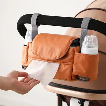 Подвесная чанта за детска количка, чанта за съхранение на количка, чанта за майките, подвесная чанта за съхранение, Аксесоари за колички 35x11x15 см, чанта за памперси
