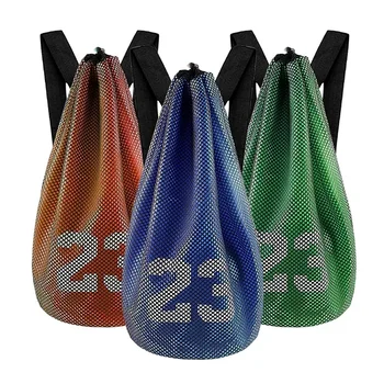 Баскетболно чанта, баскетболно чанта, Тренировъчен Спортен Раница Раница за Фитнес, Чанта за съхранение, футболна мрежа за волейбол, имат чанта