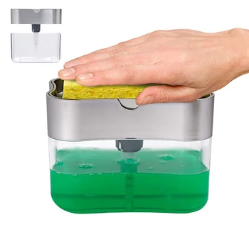 Автоматично дозиране система сапун за бутилки или течен сапун, захранващи кухненска гъба, захранващи сапун за кухненска гъба, ръчно изработени сапун опаковка