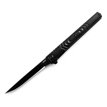 DuoClang M390 Удароустойчив вълшебен нож-дръжка, кухненски нож за самозащита, плодов нож от неръждаема стомана, инструмент за нощуване на открито