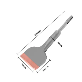 1 бр. длето за плочки СДС Plus от цементированного карбид Професионален инструмент за стена от бетон Остроконечное плоско длето Разширено стоманен длето