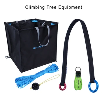 Комплект за катерене по дърво 5 в 1, Определени за обучение лазанию по дърветата в парка, удлинительная въже, Оборудване за събиране на горната част на дървото, въже
