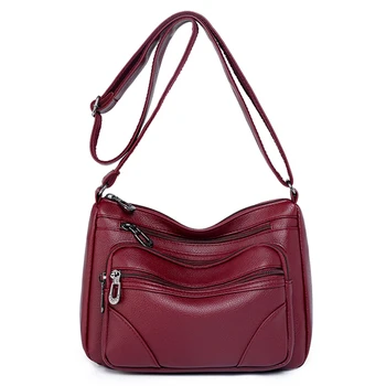 2023 Нова дамска чанта-месинджър с едно рамо, луксозен дизайн, класически дамски чанта, водоустойчив износостойкая чантата е от мека кожа