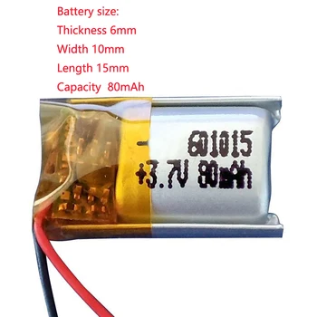 Полимерна Батерия 3,7 В 401015 601015 501015 За Bluetooth Слушалка Mini Wearable Bracelet Cell