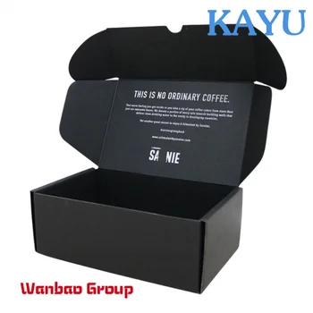 Индивидуална кутия за опаковане на парфюмерийната хартия с лого, Черна пощенска кутия от велпапе за балсамиране