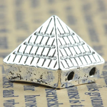 Висулки-една пирамида От Сплав в Сребърен Цвят За Направата на Бижута, колие, Гривна, Аксесоари