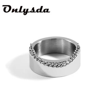 Пръстен за влюбени, малкото модерни винтажное пръстен-верига за жени, елегантни бижута, подарък за Свети Валентин, сватба от неръждаема стомана Анел OSR712