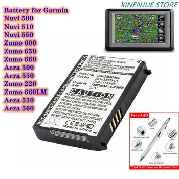 Акумулаторна батерия за GPS-навигатор 361-00038-01, 010-11143-00 за Garmin Aera 500/510/550/560, Nuvi 500/510/550, Zumo 220/600/650/660/660LM