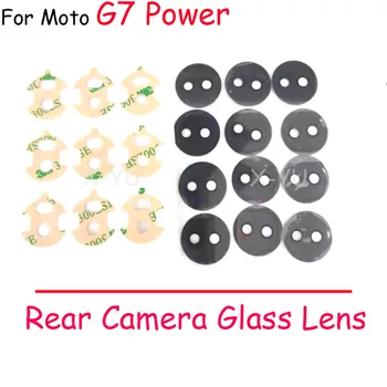 50 бр. за Motorola Moto G7 Power Plus за Възпроизвеждане на обектива на камерата за обратно виждане, стъклен капак със самозалепваща стикер, резервни части за ремонт на