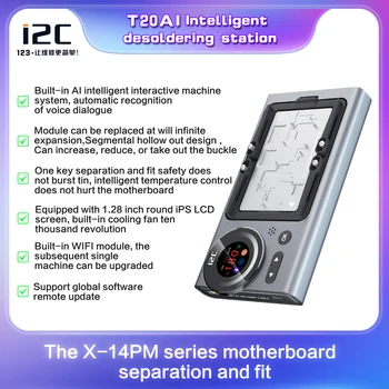 Интелигентна Такса за Предварително Загряване I2C T20AI От Станция за Разпояване на Дънната Платка, За iPhone, X-14PM Ремонт на Матричен процесор Средно Ниво
