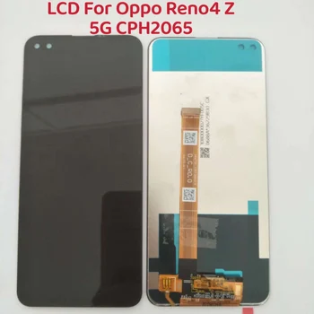 Оригинален Нов Дисплей 6,57 Инч(И) За OPPO Reno4 Z 5G CPH2065, Пълен с LCD дисплей, Сензорен дисплей, Дигитайзер, възли За Reno 4Z LCD