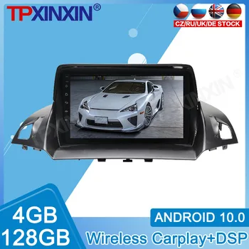 Андроид 10 4G + 128 GB За Ford Kuga 2013-2018 Кола DVD Мултимедия IPS HD Екран, Радио Плеър, GPS навигационни системи, Аудио и Видео Carplay