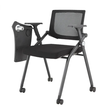 Учебен стол с бяла дъска за писане, малка масичка, вграден от производителя, студентска конференция, офис, сгъваема клас