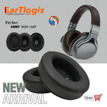 Сменяеми амбушюры EarTlogis за слушалки Sony MDR-1ABT, дебели възглавници от пяна с памет ефект, овални амбушюры за слушалки
