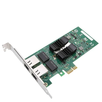 82576-T2 Двухпортовая Гигабитная мрежова карта PCI-E мрежов Адаптер карта за XP/WIN7/WIN8/WIN10