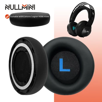 Сменяеми амбушюры NullMini за Lenovo Legion H300 H500, слушалки, ушна възглавница, слушалки, ръкав от протеиновой на кожата, слушалки