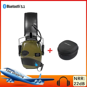 5.1 Bluetooth слушалка за стрелба със защита от шум, електронни слушалки за стрелба, ловна тактическа слушалки, слушалки за защита на слуха