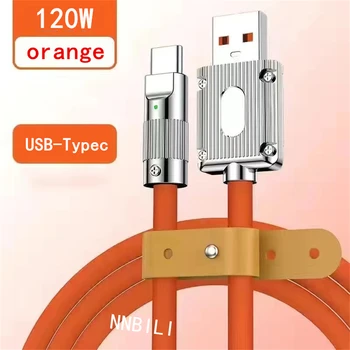 10-20 броя 6A 120w USB Type C Супер Бързият Кабел За Мобилен Телефон Xiaomi Redmi Huawei Honor C Usb Кабел, Зарядно Устройство, USB Кабел