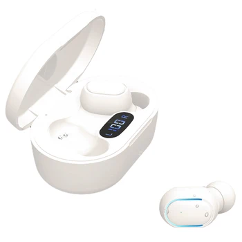 Led дисплей за хранене -съвместимо зарядно устройство ще захранване на кутия в ухото Безжични слушалки с микрофон Hi-Fi стерео Ергономични слушалки Спортна Музика