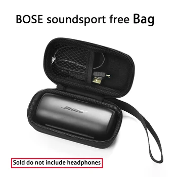 За Bose SoundSport безплатно Калъф за слушалки, Чанта за Преносими слушалки втулки Твърда кутия за съхранение за Bose SoundSport безплатно Твърд пътна чанта за носене
