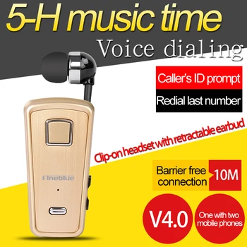 Fineblue F980 МИНИ Безжични Слушалки в ушите Хендсфри Слушалки с микрофон Мини Bluetooth Слушалки С Подкрепата на Вибрации IOS Android