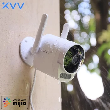 Xiaovv Smart Outdoor Camera Pro 2K 1296P HD, WiFi, Видео, Уеб камера 110 ° Широка IP65 Инфрачервено нощно Виждане 3ШТ Led Сигнална лампа