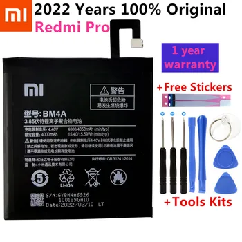Оригинална батерия Xiao Mi Phone 4000mAh BM4A, батерии за телефони Xiaomi Hongmi Redmi Pro Battery + Инструменти