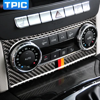 TPIC Въглеродни Влакна За Mercedes W204 C Class 2011-2013 Стикер За Вътрешна декорация на CD Управление на Пускането на Климатика Автомобилни Аксесоари