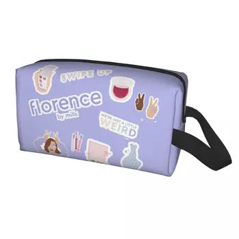 Скъпа чанта за тоалетни принадлежности Florence By Mills за жени, органайзер за козметика, комплект за съхранение на козметиката