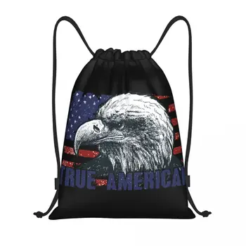 Американския орел, знаме на САЩ, чанти съвсем малък, женски, мъжки, Сгъваеми, спортни, за фитнес, за тренировки, за Съхранение, Раници