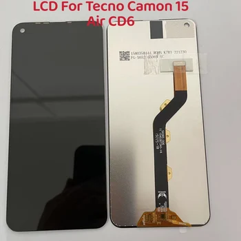 Подмяна на 6,6-инчов оригинален LCD дисплей за Tecno Camon 15 Air CD6 LCD дисплей с сензорен екран дигитайзер пълна събрание