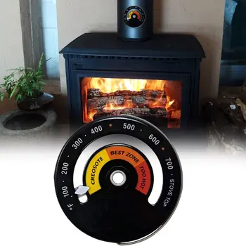 Електронен Термометър за дърва, датчик за температура на термично хранене за изгаряне на дърва за огрев F1FB