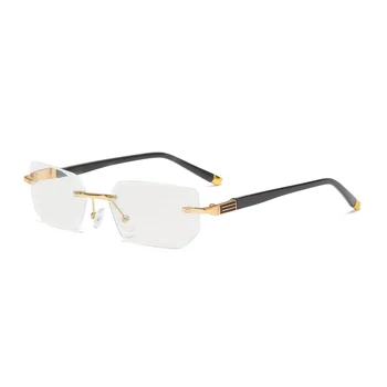 Без рамки от очила за четене при далекогледство за възрастни хора със защита от синя светлина Очила за далекогледство