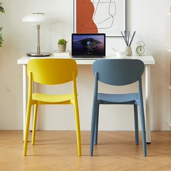 Трапезни столове за пестене на място Индивидуални трапезни столове за почивка от пластмаса Дизайнерски градински мебели Nordica Silla за улицата HY