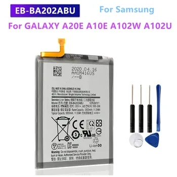 Оригиналната работа на смени Батерия EB-BA202ABU За Samsung GALAXY A20e A10e A102W A102U A202F Батерия за телефона 3000 mah + Безплатни Инструменти